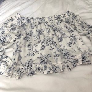 off the shoulder crop top